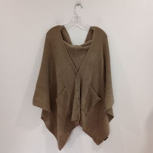 Coco + Carmen Hooded Poncho Sweater